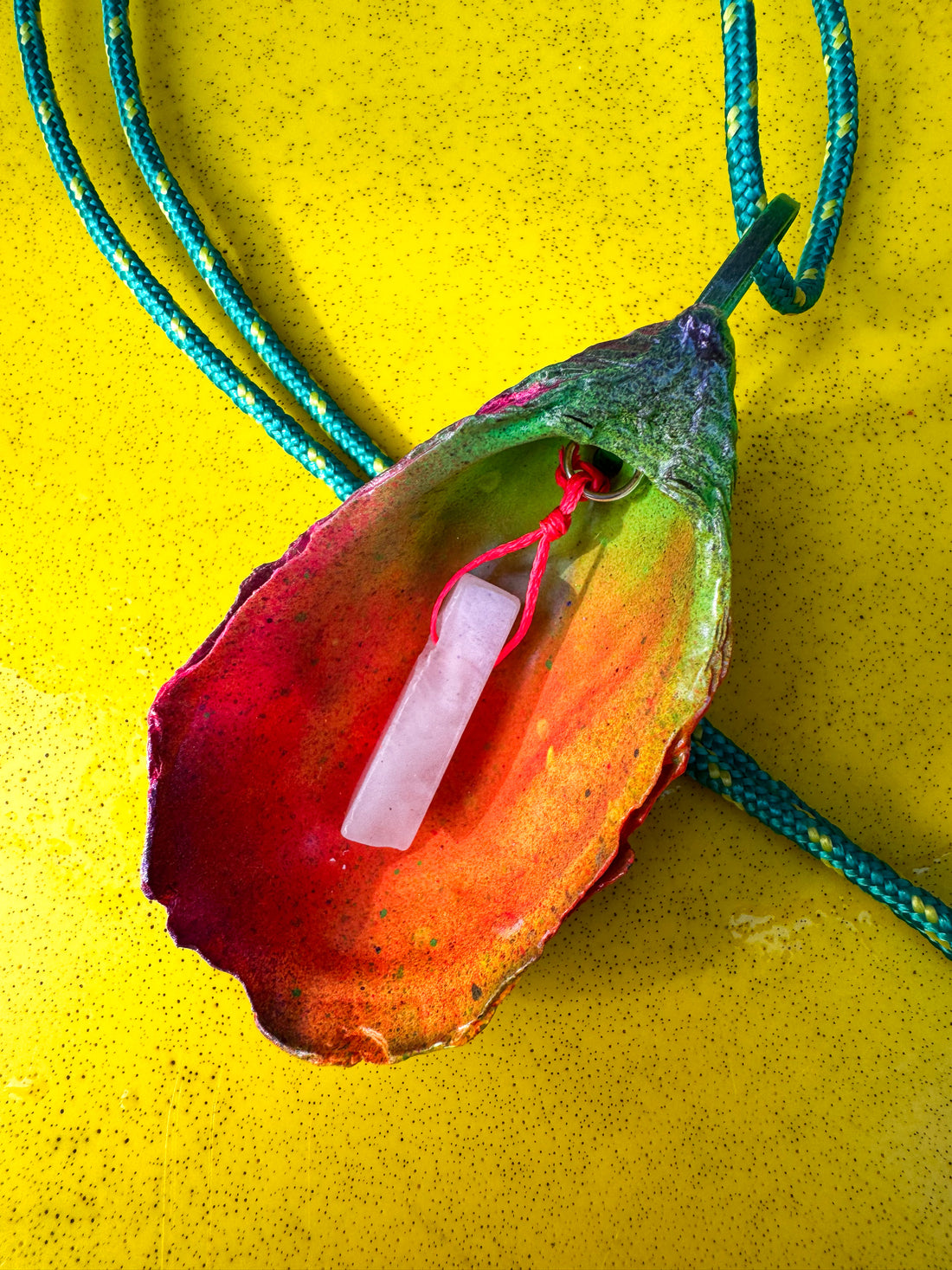 Jungle Shell Necklace - Quartz Crystal