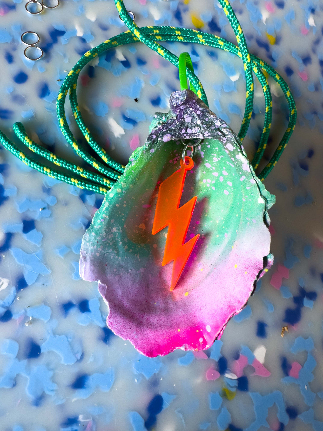 Jungle Shell Necklace - Lightning Bolt