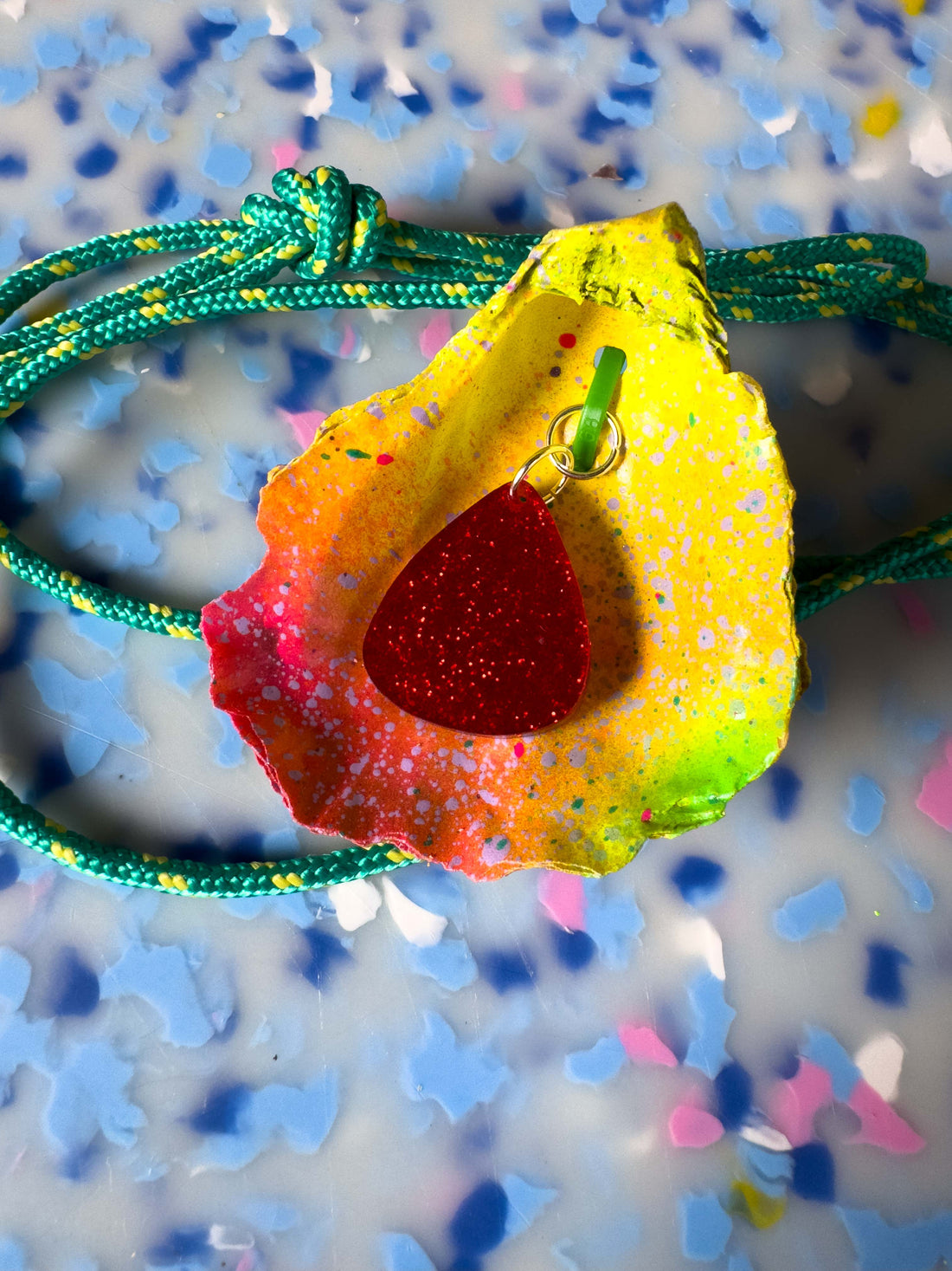 Jungle Shell Necklace - Guitar Pick