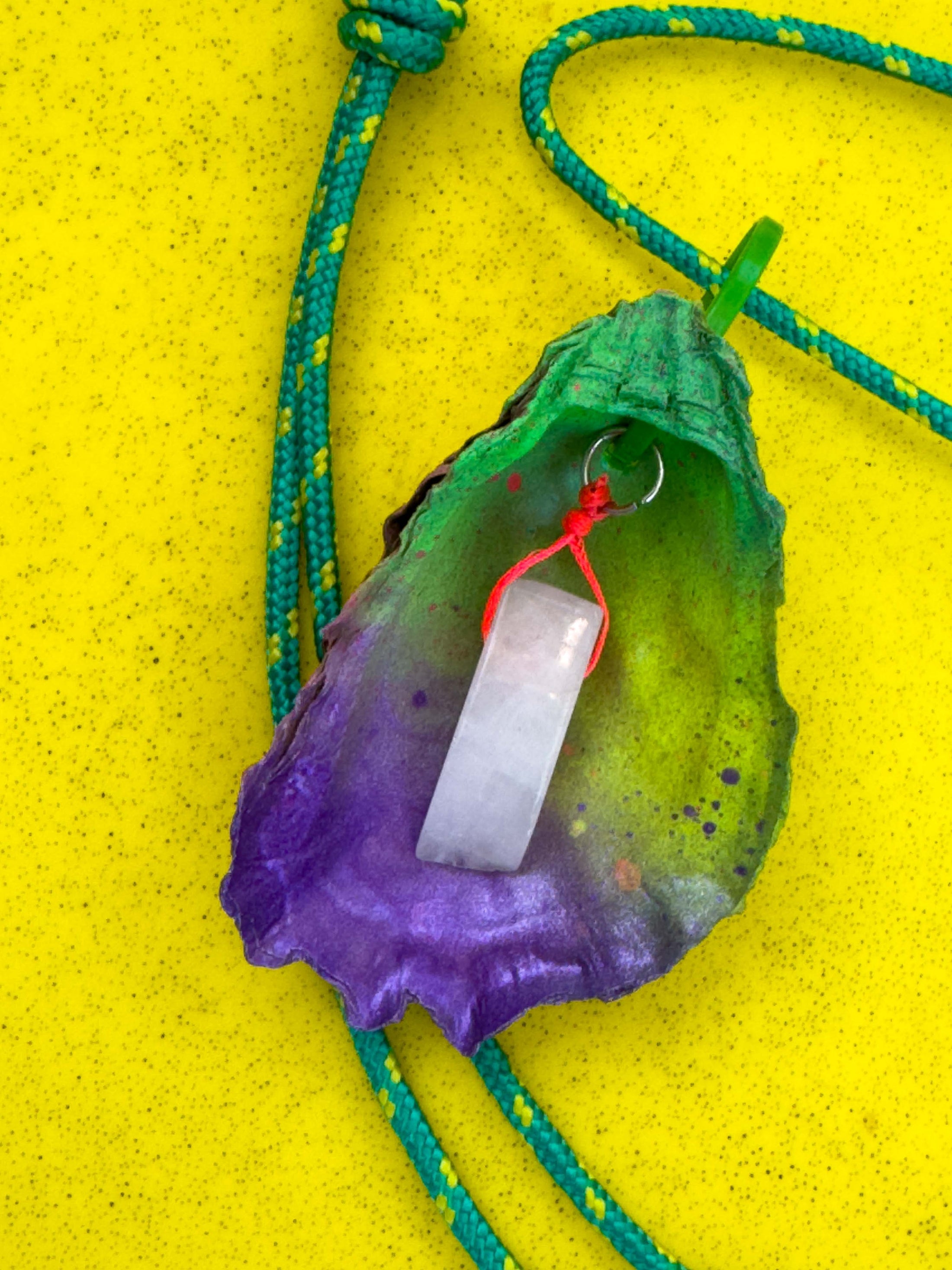 Jungle Shell Necklace - Crystal