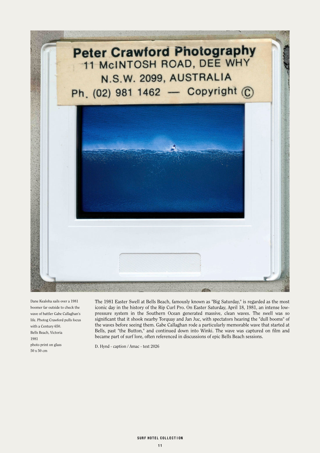 Peter Crawford Collection at Surf Hotel