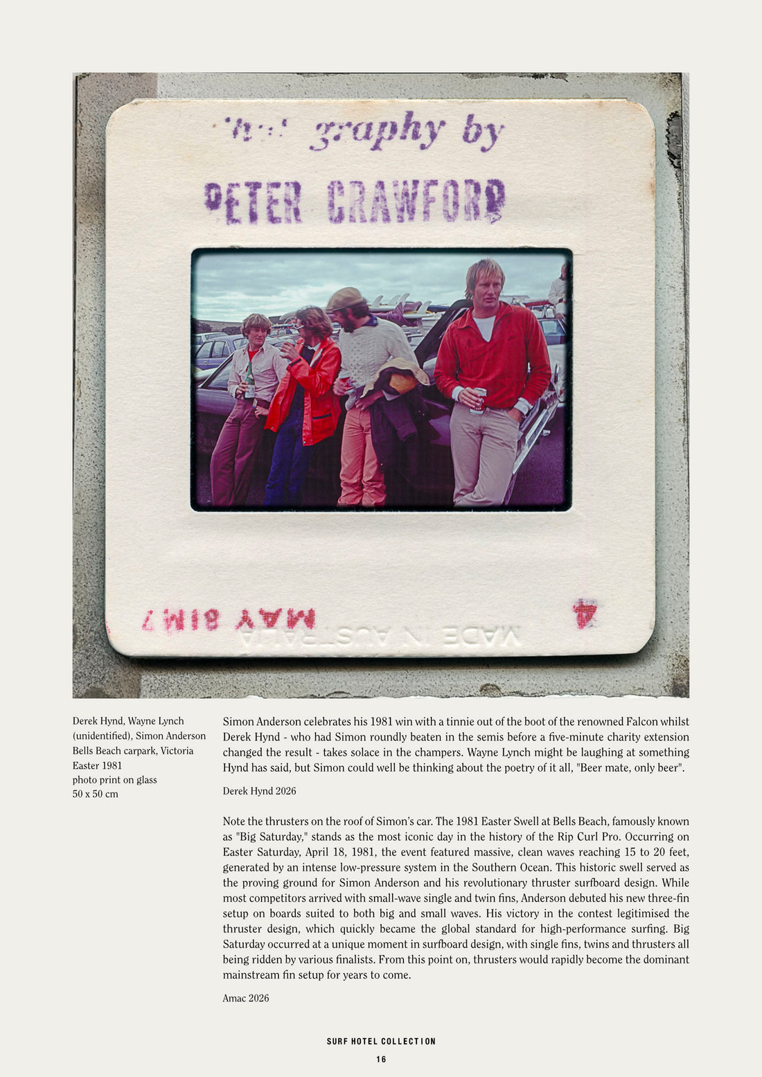 Peter Crawford Collection at Surf Hotel