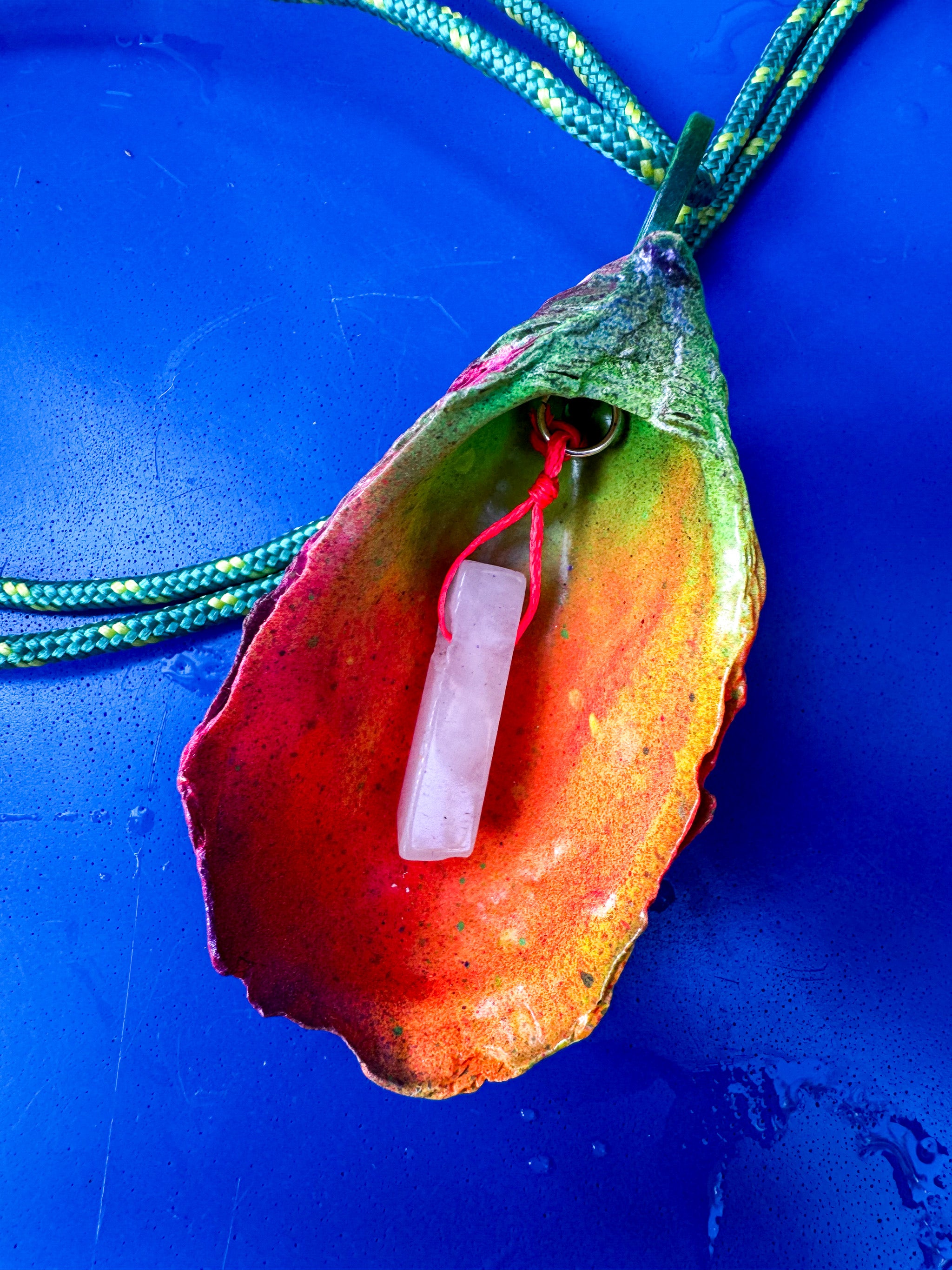Jungle Shell Necklace - Quartz Crystal